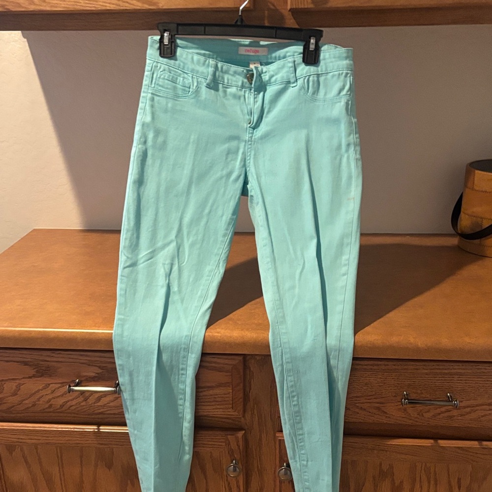 Refuge Teal Tailored Psnts